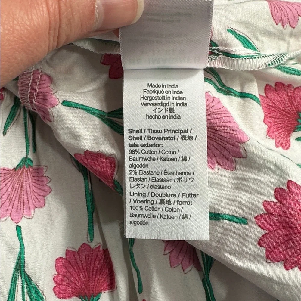 J Crew Crewcuts Pink and Green Floral Kids Dress